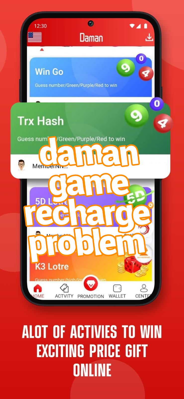daman game recharge problem Screenshots